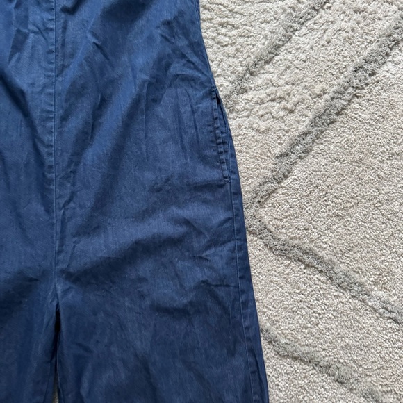 Able CHARVEE RELAXED JUMPSUIT 100% Lyocell blue chambray XS - Picture 9 of 12